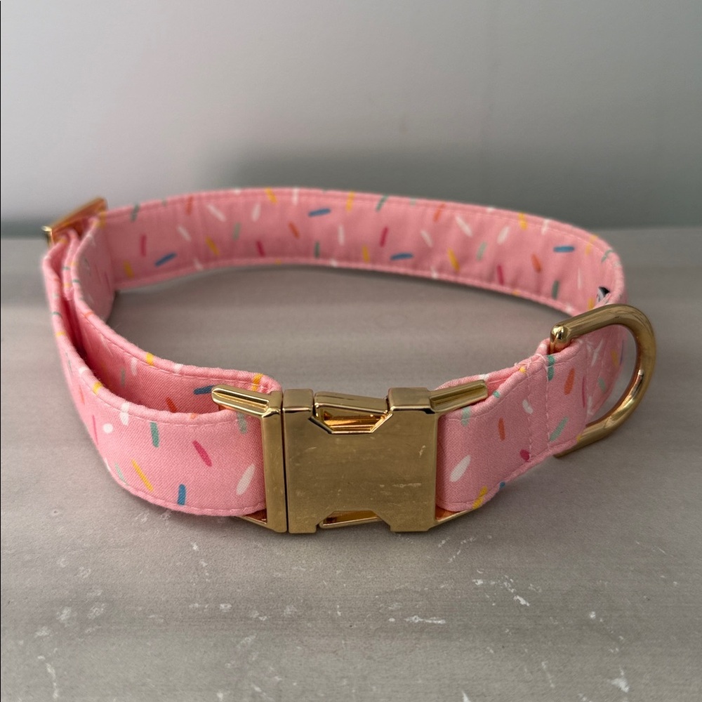 The Foggy Dog Pink Sprinkle Dog Collar